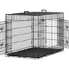 Image de Cage pour chien pliable transportable, Noir / 122 x 76 x 81 cm