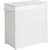 Image de Panier à linge 2 compartiments pliable, Blanc