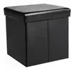 Image de Coffre de rangement lisse 40L noir