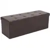 Image de Banc de rangement 120L brun