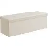 Image de Banc de rangement pliable, Beige