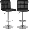 Image de Tabourets de bar en PU (Lot de 2), Noir