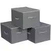 Image de 3 Boîtes rangement gris