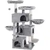 Image de Arbre à chat avec 3 niches, Gris Clair