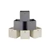 Image de Cube de rangement en tissu, Gris+ Beige