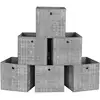 Image de Boîtes de rangement pliables, Gris Chiné / 6