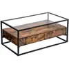 Image de Table basse verre industriel
