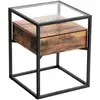 Image de Table d'appoint verre industriel
