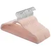 Image de Cintre en velours antiglisse, Rose