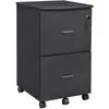Image de Caisson de bureau avec 2 tiroirs, Noir Granite