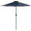 Image de Parasol de jardin avec manivelle, Bleu Marine / Ø 3 m