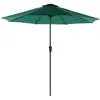 Image de Parasol de jardin avec manivelle, Vert Foncé / Ø 3 m