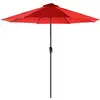 Image de Parasol de jardin avec manivelle, Rouge / Ø 3 m