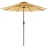 Image de Parasol de jardin avec manivelle, Taupe / Ø 3 m