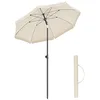 Image de SONGMICS Parasol de 160 cm, Protection Solaire UPF 50+, Inclinable sur 30° dans les 2 sens, Hauteur Réglable, avec Sac de Transport, pour Balcon, Jardin, Terrasse, Plage, sans Base, Beige GPU60WTV1 en occasion ou reconditionné