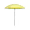 Image de Parasol de plage avec sac de transport, Jaune Blanc / Ø 1,6 m