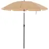 Image de Parasol de jardin protection solaire, Taupe / Ø 2 m