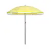 Image de Parasol de plage avec sac de transport, Jaune Blanc / Ø 2 m