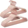 Image de Cintres en velours antidérapant, Rose Clair + Rose Gold / 30