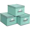 Image de 3 Boîtes de rangement pliable, Vert