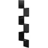 Image de Étagère d'angle à 5 niveaux en forme zigzag, Noir