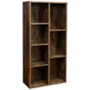 Image de Bibliothèque à 7 compartiments, Marron Rustique