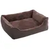 Image de Panier pour chien en tissu peluche, Marron