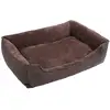 Image de Panier pour chien en tissu peluche, Marron / L 110.00 x l 75.00 x H 27.00 cm
