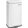 Image de Poubelle de cuisine 30L avec pédale, Blanc