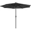 Image de Parasol de jardin Ø3 m avec LED, Gris