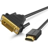 Image de Câble HDMI Mâle vers DVI D 24 1 Mâle 1080P, plaqué or, 2m