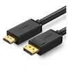 Image de - Câble DisplayPort vers HDMI 4K UHD Adaptateur DP Mâle vers HDMI Mâle 10