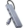 Image de 4 Port USB3.0 Hub with USB C Gris