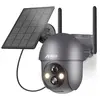 Image de caméra de surveillance solaire sans fil WIFI extérieur Q01 Gris