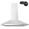 Image de 60cm Débit 370m³/h 3 Vitesses Evacuation Ou Recyclage LED Eclairage Inox 201SS60