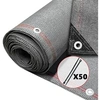 Image de Brise vue occultant en HDPE 230g/m² 1x10m avec attaches de fixation gris