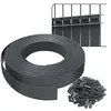 Image de Kit de lamelles occultantes PVC brise vue 75m x 4.7cm avec 150 clips Gris