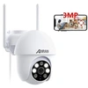 Image de 3MP Caméra Surveillance extérieure Wifi 2.4Ghz Audio Bidirectionnel Détection du Mouvement 355° Suivi automatique
