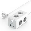 Image de Multiprise 6 Prises avec USB C, Multiprise Cube avec 1 USB C et 2 USB A, 9 en 1 Multiprise avec Interrupteur, Multiprise Rallonge Electrique 2M,