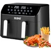 Image de YASHE Dual Zone Air Fryer, 9L Friteuse Sans Huile avec 2 Tiroirs, 8-en-1 Programmes de Cuisson Écran Tactile Friteuse Air Fryer, Fonctions Match Cook & Smart Finish Friteuse Air Chaud en occasion ou reconditionné