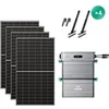 Image de Système de stockage d'énergie solaire SolarFlow 800 Pro 2 - 800W - 1.92kWh - 4 Panneaux Bifaciaux 500W - 1 Batterie AB2000L - IP65