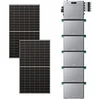 Image de Batterie Solaire SolarFlow 2400 Pro 2400W AC PV 4800W 2.4-16.8kWh IP65 avec 5 Batteries AB3000L et 2 Panneaux Bifaciaux 500W Verre 215.5x196 cm