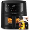 Image de HAIMEEC Air Fryer 4L, Friteuse Sans Huile 8-en-1 avec Fenêtre de Visualisation, 1350W avec Ecran Tactile Digital, Réglable 30°C-200°C, 90% de Matières Grasses en Moins, Nettoyage Facile, <60dB en occasion ou reconditionné