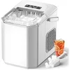 Image de Machine à glaçons Acmeenjoy 12?kg 24?h 9 glaçons en 6-8?minutes machine portable et autonettoyante avec cuillère à glace pour maison cuisine camping