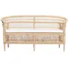 Image de Banquette naturelle en rotin et teck 80x160x67