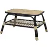 Image de Table basse noire en rotin 42x72x54