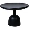 Image de Table basse noire ronde en bois 45x65