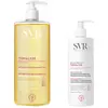 Image de SVR Routine Topialyse Hygiene et Soin Peaux Atopiques et Sensibles, Huile Lavante, Baume Protect