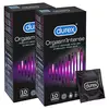 Image de Durex Lot de 20 Préservatifs Orgasm'Intense - Extra Lubrifiés Stimulants et Texturés - 2x10 pièces