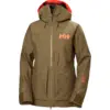 Image de Helly Hansen - Powderqueen 3.0 Jacket - Veste ski femme Sepia - XS
